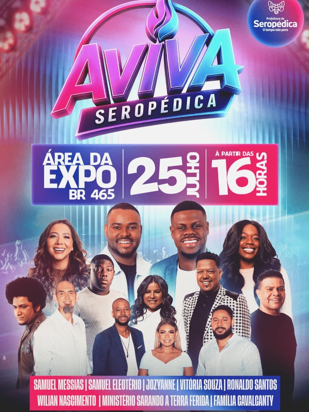 AVIVA Seropédica promete reunir milhares de fiéis em grande evento gospel na Área da Expo
