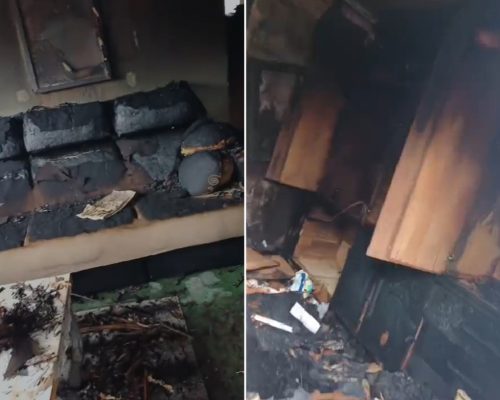 Violência contra os pais termina em incêndio e prisão em Rio das Ostras