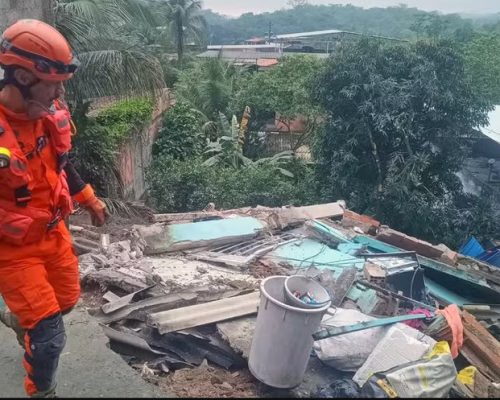 Desabamento em Niterói deixa duas pessoas gravemente feridas; vítimas foram resgatadas dos escombros